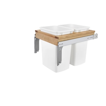 Rev-A-Shelf Maple Veneer, Light Brown, 17.75 in W, 17.88 in H, 22.75 in D, 22.75 in L, Light Brown 4WCTM-21DM2-162